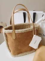 Зимняя ретро сумка на одно плечо