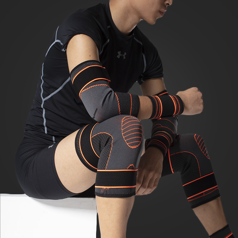 Sports knee pads, elbow pads, skipping rope, thin section, non-slip wrist pads, hand bandages, mutual ankle set, knee running meniscus