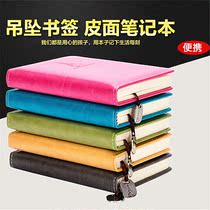 Leather notebook thick creative cute Tower notepad business office portable pocket book small diary book