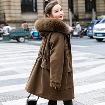 Down cotton conqueror to overcome female exploits 2021 years winter dress new womens dress cotton padded jacket in winter cotton coat with long jacket