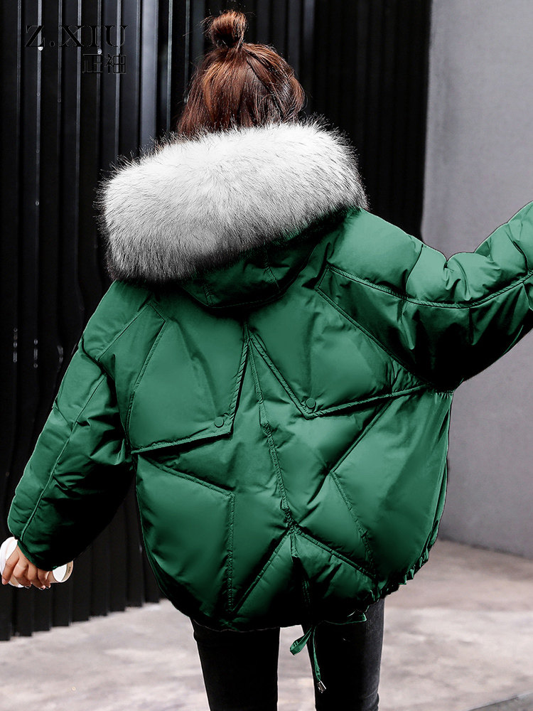 Down cotton coat 2020 new women's winter Korean version loose short section oversize cotton clothing quilted jacket jacket tide