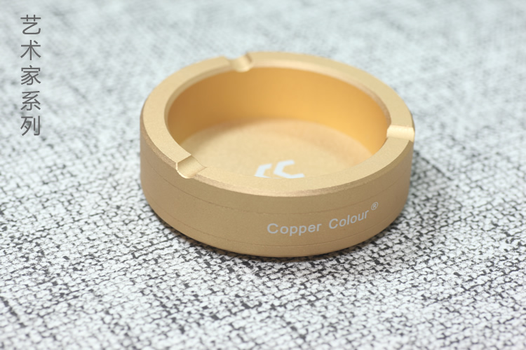 copper colur bronze color artist series Tobacco Ashtray Native aluminum alloy High Stall Gift Cigarette