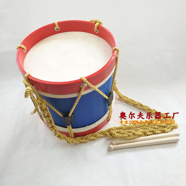 Miễn phí vận chuyển siêu dễ thương đồ chơi trẻ em Mỹ snare drum nhấn nhạc cụ da cừu cụ trống trống dàn trống cho bé