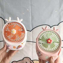 Little fan mini-charging with fan cute student dorm bed mute office handheld usb fan