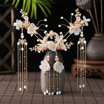 Bride headdress beautiful hair hair accessories Chinese style phoenix crown atmospheric wedding 2021 new female retro Toast wear decoration