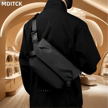 法国正品MDITCK单肩包邮差包机能男士斜挎包摩托车运动骑行胸包男