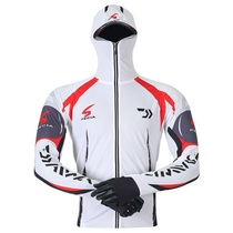 Fishing clothing Sunscreen clothing mens ice cool summer camouflage Luya suit anti-mosquito spring and autumn quick-drying insect-proof outdoor fishing clothing