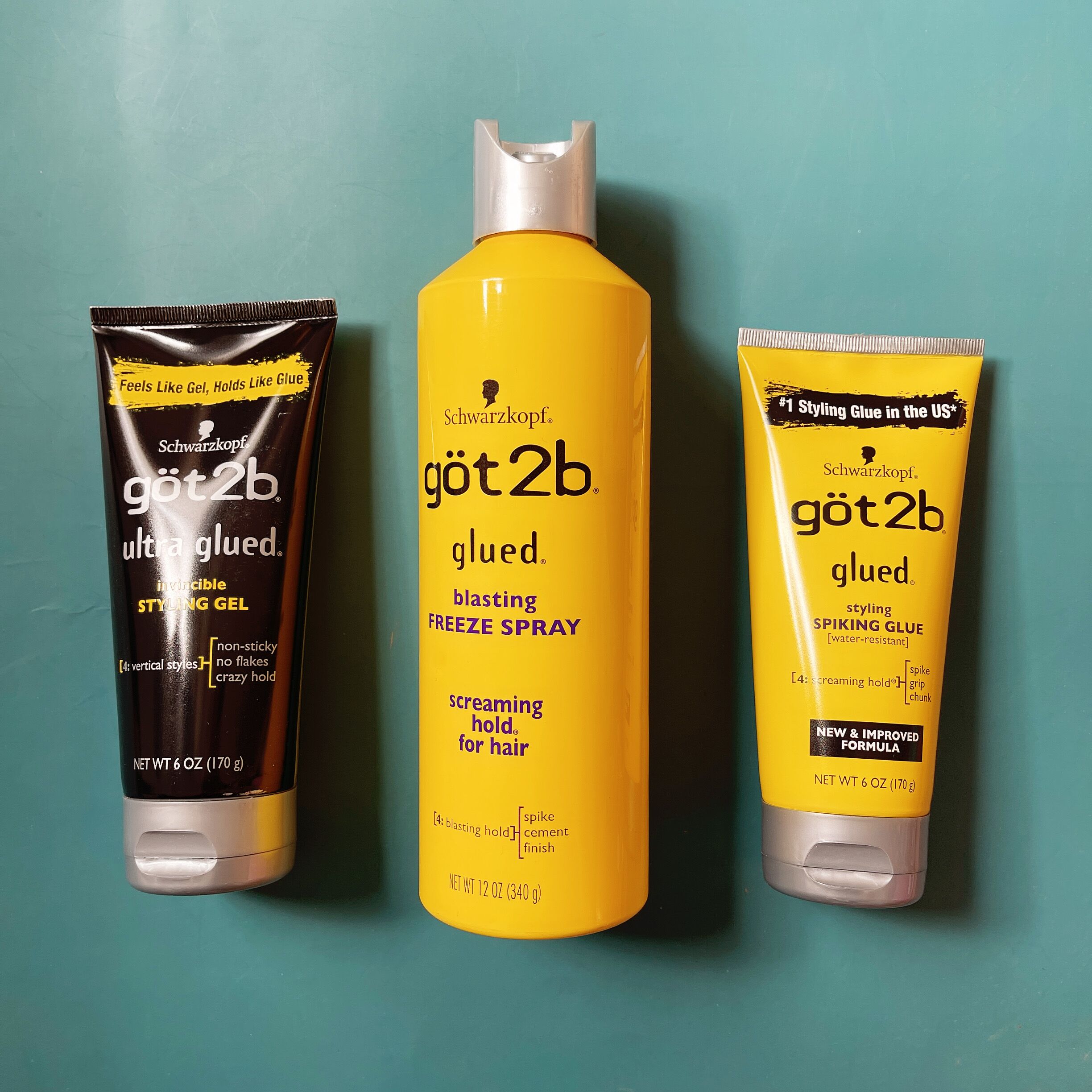 Spot American Schwarzkopf Got2b Glued Schwag Nails Guest Hair Wax Waterproof Set Styling Hair Gel