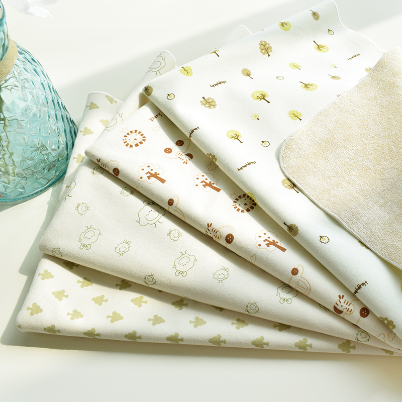Newborn products Pure cotton surface baby isolation pad Color cotton urine pad towel Girls physiological pad Baby bed urine pad