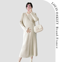 French LOUIS OAKLEY French maternity wear spring and autumn fashionable thickened loose large size western style sweater for women