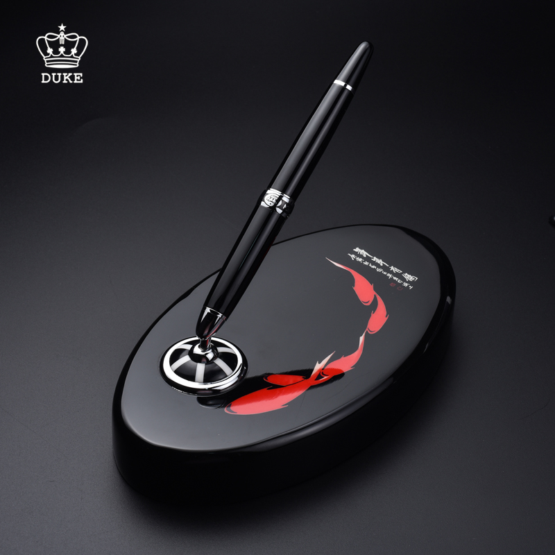 Duke Duke Year more than table pens Pink pen signature pen desk supplies Germany upscale high-end gift gift box loaded with Chinese wind and men's business lettering signature