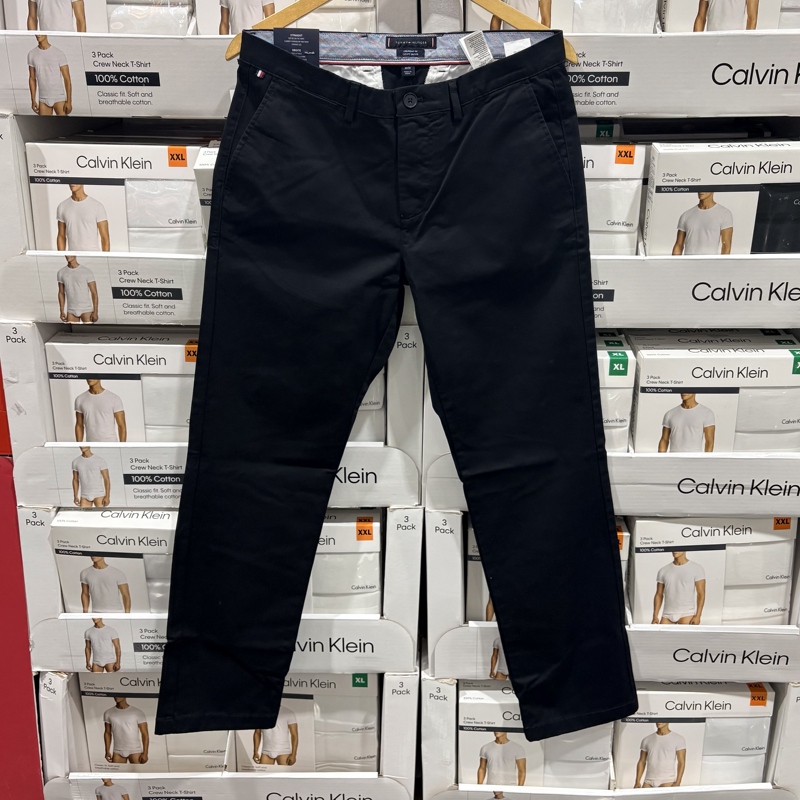 Costco's Popular Tommy Hilfiger Men's Pure Cotton Casual Pants, Straight-Leg, Comfortable and Casual