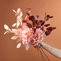 Nordic Ins Wind Yogali Emulation Flower Fake Flower Living Room Table Flower Arrangement Flower Arrangement Leaf Decoration Flowers Light Extravagant Floral Art Pendulum