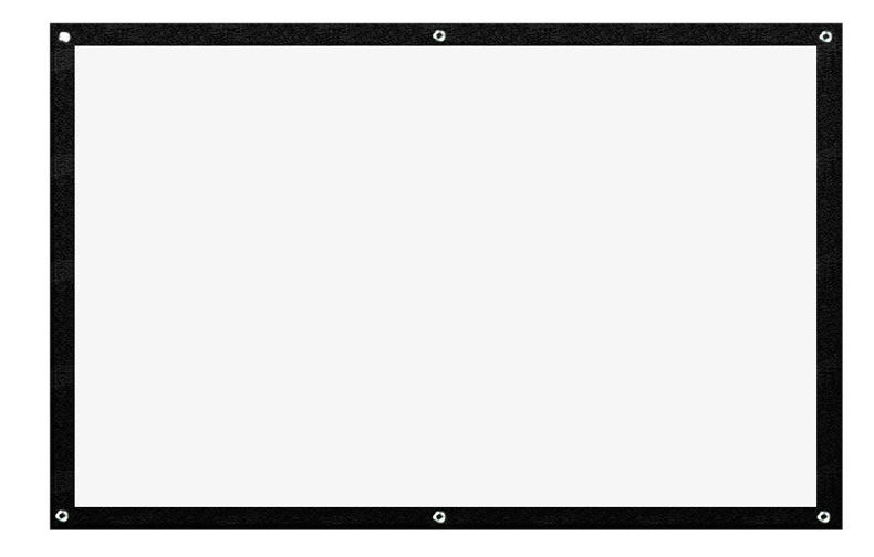 Light meter portable screen 100 inch white plastic 16:9 simple projection screen