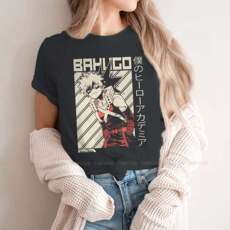 电竞t恤 katsuki bakugo classic female shirts