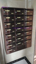 Custom letter box Multi-door letter box File locker Mailbox with lock delivery box Rose gold intelligent letter box