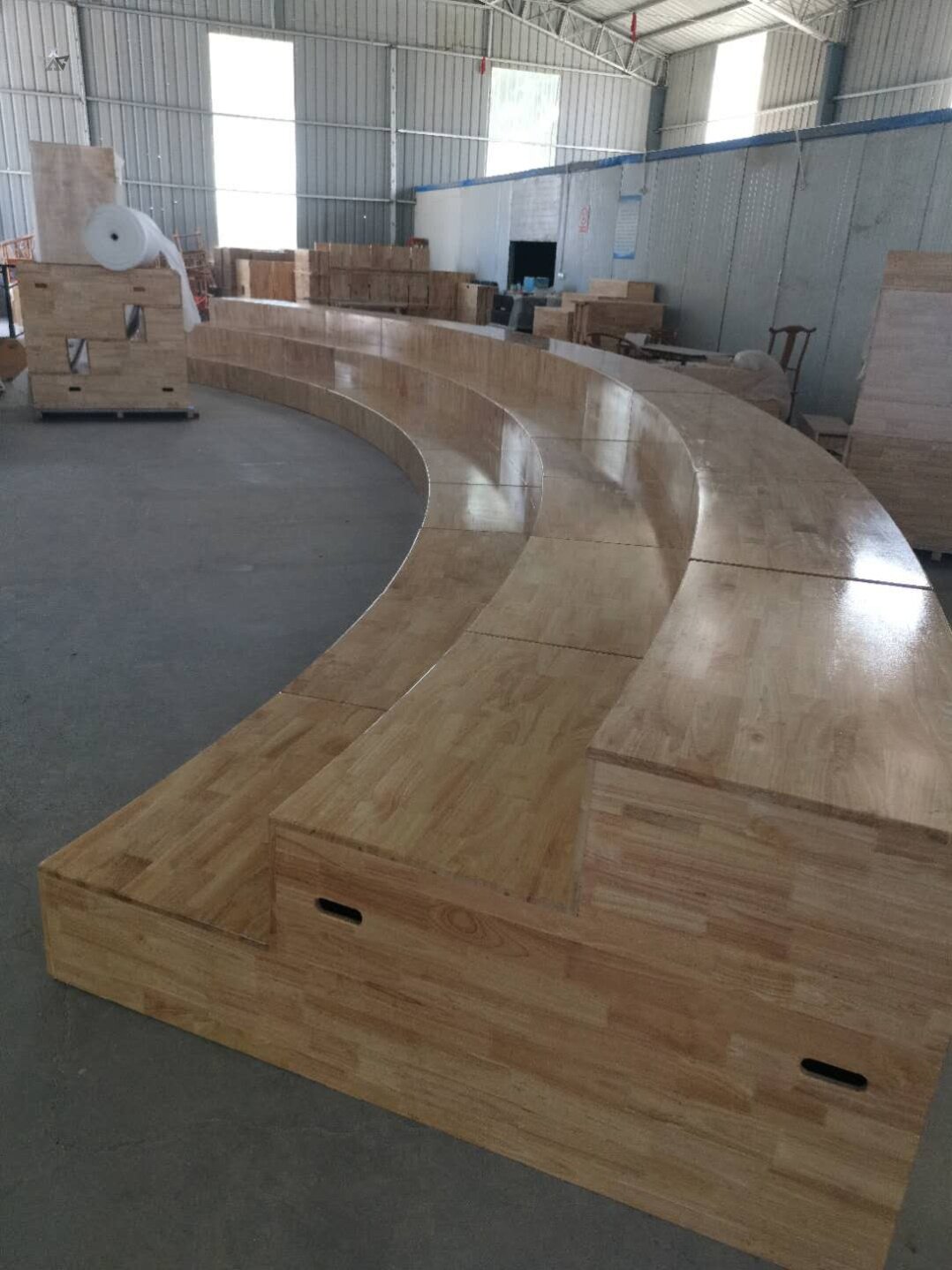 Choir platform Conductor platform School solid wood steel frame platform Theater classroom Large stage Music chorus platform Campus podium