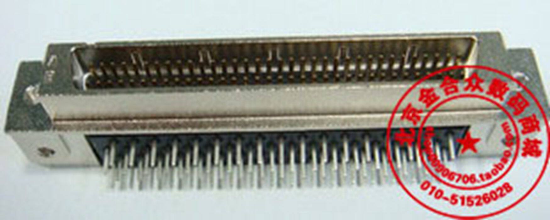 AMP68 core male head SCSI 68P welding plate male head 90 degree bent foot male head AMP 68 core curved plug male head