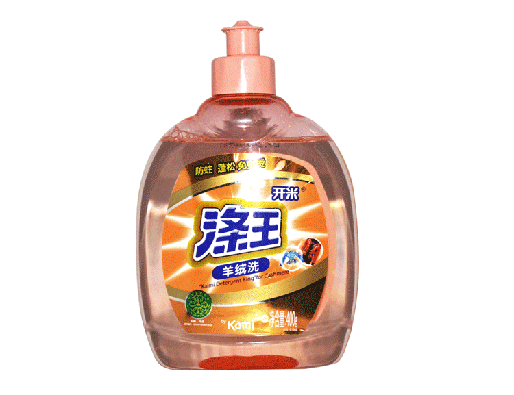 Kaimi Diwang Cashmere Chất lỏng giặt 400g Đóng chai Silk Rabbit Fur Grass Áo len Giặt Liquid Cleaner Mới - Dịch vụ giặt ủi javel tẩy quần áo