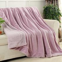 Winter color coral velvet blanket thickened blanket beauty salon special velvet sheet cover blanket quilt double layer