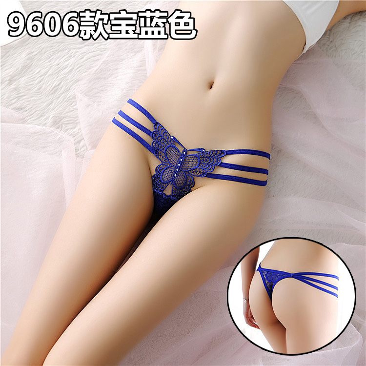 Sexy ladies thong lưới trong suốt sexy liền mạch cotton 裆 eo thấp đồ lót nữ tiếp xúc với hip hollow T quần