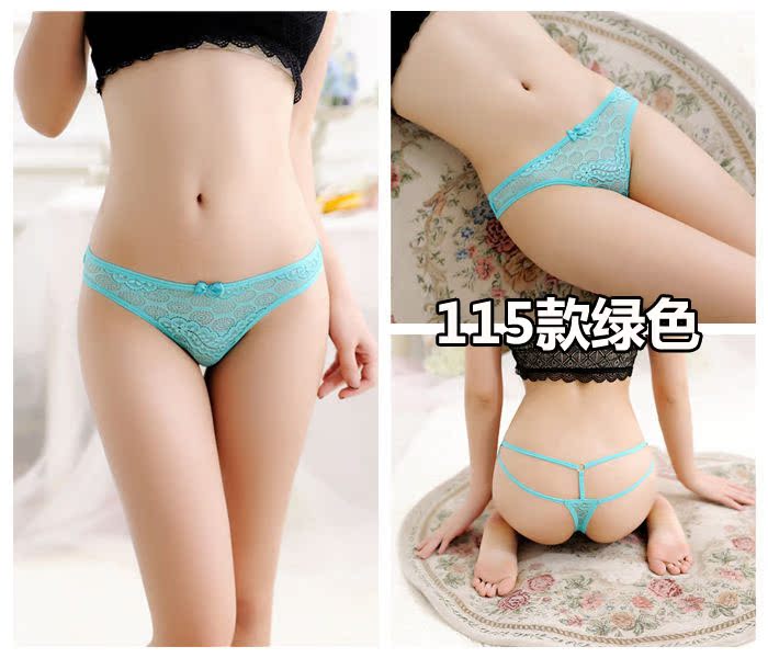 Sexy ladies thong lưới trong suốt sexy liền mạch cotton 裆 eo thấp đồ lót nữ tiếp xúc với hip hollow T quần