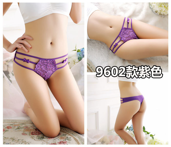 Sexy ladies thong lưới trong suốt sexy liền mạch cotton 裆 eo thấp đồ lót nữ tiếp xúc với hip hollow T quần