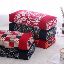 Buckwheat shell hard pillow Chinese style pure millet shell soft pillow core cotton pillowcase Korean coarse cloth cervical health pillow