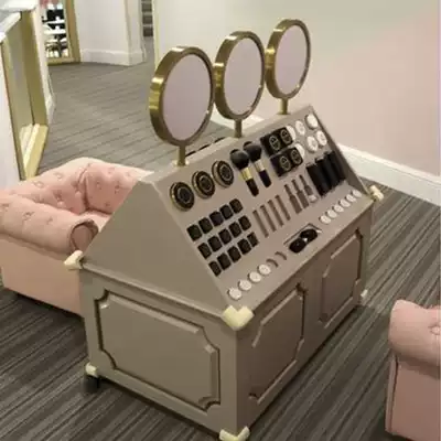 Parent-child dining room simulation dressing room Children's simulation dressing table Dressing table Family wine toys Indoor play equipment