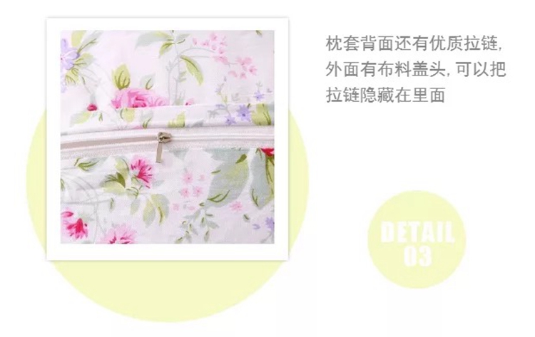 [Một cặp] cotton in pillowcase xù gối bìa cotton mục vụ nhỏ hoa áo gối