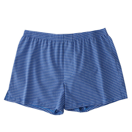 男士高端阿罗裤夏季透气纯棉睡裤短裤头开叉男款四角宽松男生裤衩