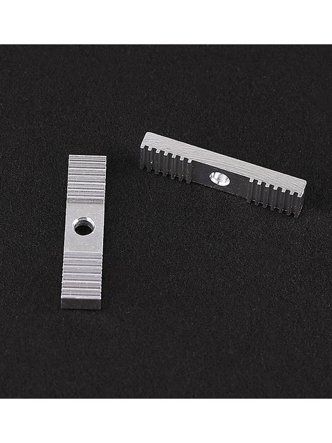 ອຸປະກອນເສີມເຄື່ອງພິມ 3D 2GT sandblasting timing belt fixed piece aluminium tooth clamp bayonet block 9*40mm aluminium