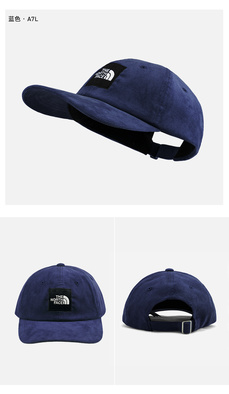 TheNorthFaceUE North Hat Đàn ông và Phụ nữ Mũ thể thao ngoài trời Nhãn hiệu ngoài trời Nhãn đen Mùa đông | 3VPP nón bảo hiểm lưỡi trai