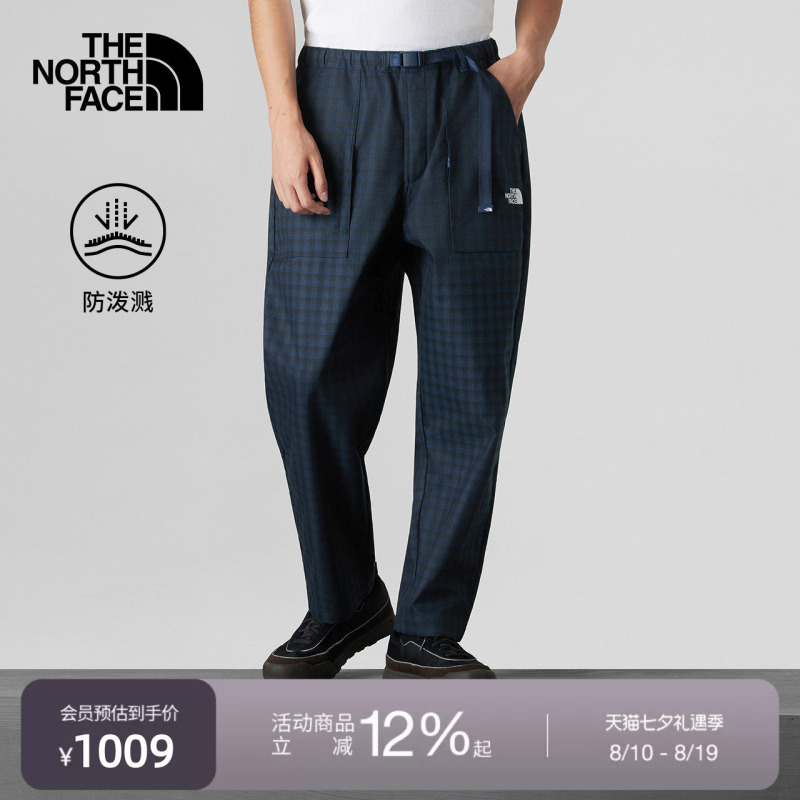 The North Face Ue Designer Plaid Casual Pants for Men with Multiple Pockets and Water-Repellent Properties | 8E1Y