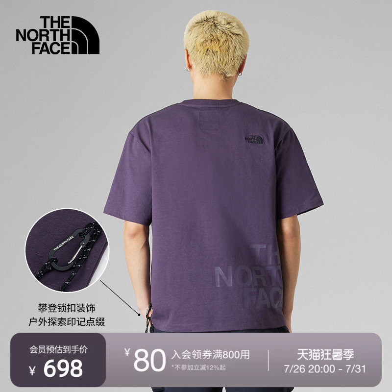 The North Face Ue Designer Short-Sleeved T-Shirt for Men, Pure Cotton, Simple and Comfortable, New Outdoor Style Thenorthface | 8F4N
