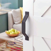 Barn door handle handle black modern Chinese wooden door open door handle big handle indoor sliding door handle