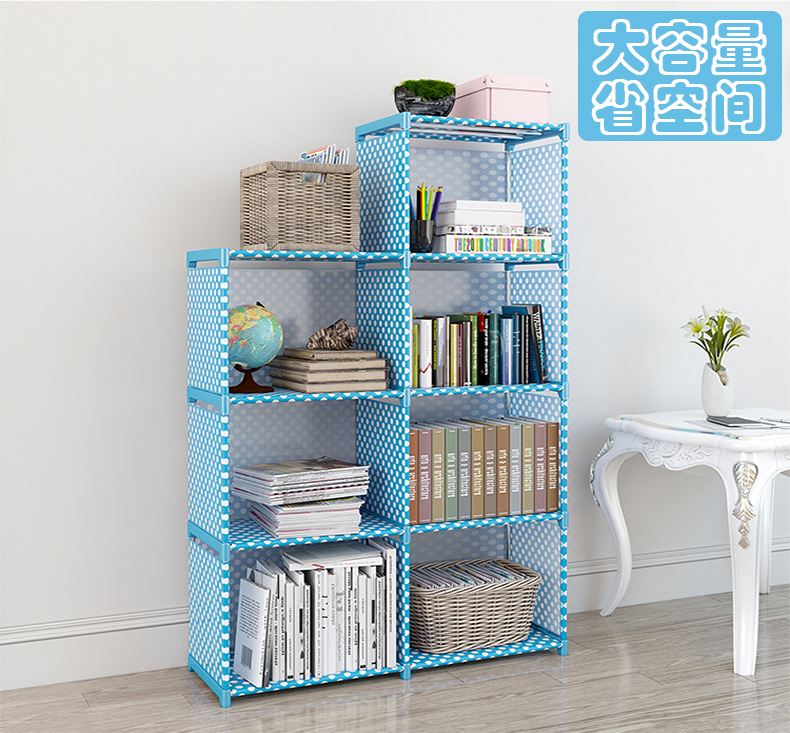 Trẻ em sáng tạo tủ sách đơn giản kệ sách sàn đơn giản hiện đại sinh viên kệ giá ký túc xá lưu trữ bảng tạo tác - Kệ giá sách