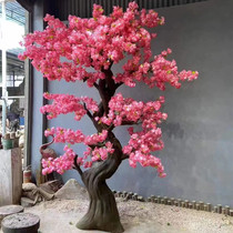 情人节  花卉仿真樱花树大型婚庆假桃花树室内客厅花藤装饰造景树