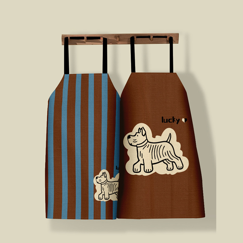 Pet kitchen household water-resistant and dirt-resistant cooking apron