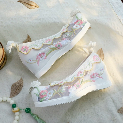 Летнее ханьфу, сетчатая высокая спортивная обувь для школьников, туфли