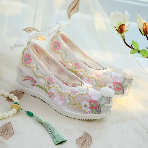 Летнее ханьфу, сетчатая высокая спортивная обувь для школьников, туфли