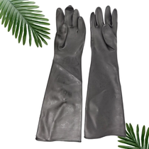 Special gloves for sandblasting machine have alkali resistance with a total length of 600mm and a diameter of 150. Suitable small products have flexible sandblasting and good wear resistance.