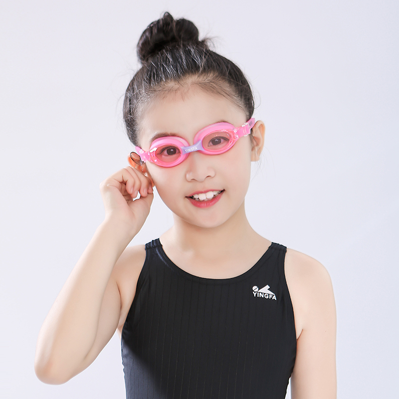 The new Yingfa Yingfa children's swimming goggles professional girls and boys integrated waterproof and anti-fog swimming goggles - Taobao