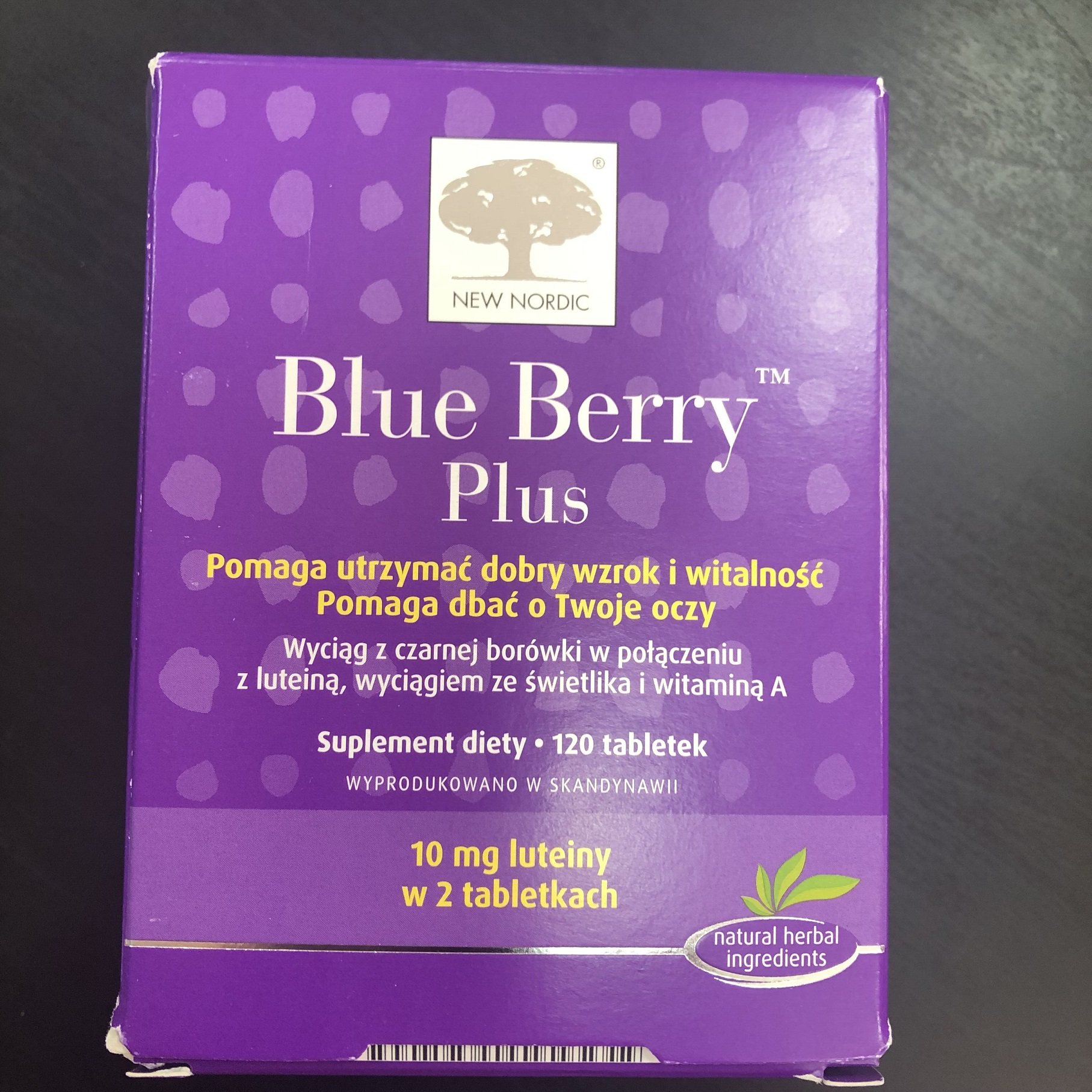Poland Denmark original New Nordic blueberry grape seed Blue Berry eye care tablets 120 capsules