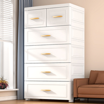 Drawer-containing cabinet Home Living room Children snacks clothes multilayer storage cabinets Plastic baby wardrobe