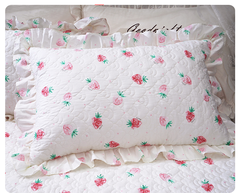 công chúa Hàn Quốc ren váy một mảnh khăn trải giường cotton bông ren bedspread đúp trượt 1.8m - Váy Petti ga giường viền ren