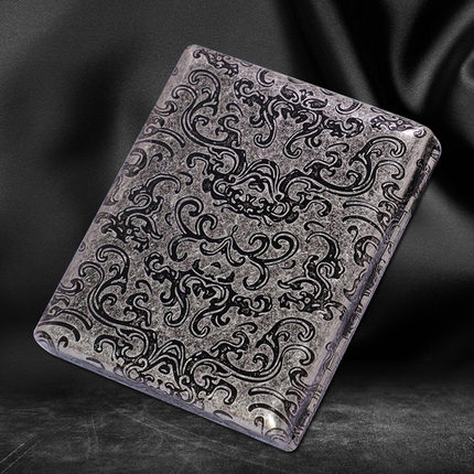 High-end men's retro and old Tai Chi pattern 20 packs of pure copper portable anti-pressure gift gift cigarette case