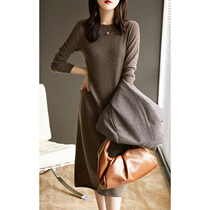 Boo Pala cannot miss classic slim-covered high-quality wool cashmere knit dress