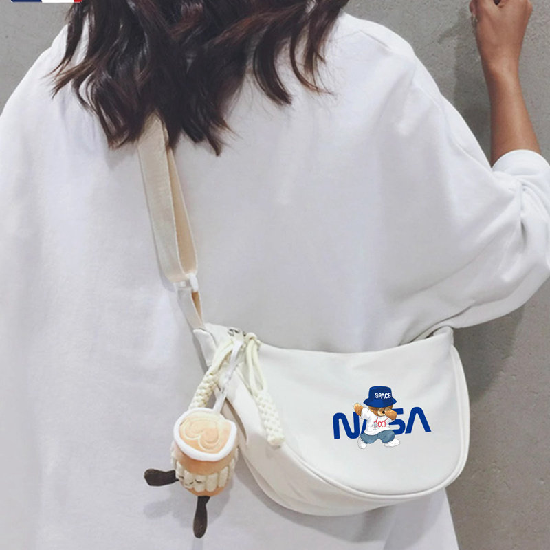 Сумка-мессенджер NASA joint, женская нагрудная сумка, спортивная поясная сумка, повседневная сумка на одно плечо, однотонная модная диагональная сумка для мужчин Изображение 1