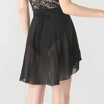 Adult ballet practice dress female adult chiffon lace one-piece dance dress teacher half-length dance skirt